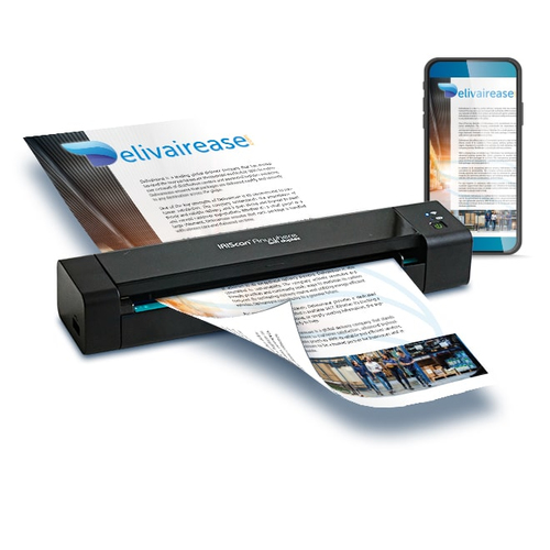 Scanner portable I.R.I.S. IRIScan Anywhere 6 Wifi Duplex - Sans fil - Résolution Optique 600 dpi - Couleur 24 bit - USB