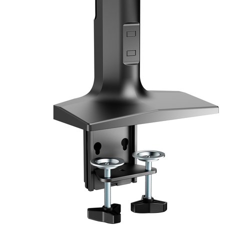 Bras support d'écran V7 DM1HDD pour Moniteur, Affichage - Noir mat - Support de barre à ressort à gaz robuste V7 pour doub