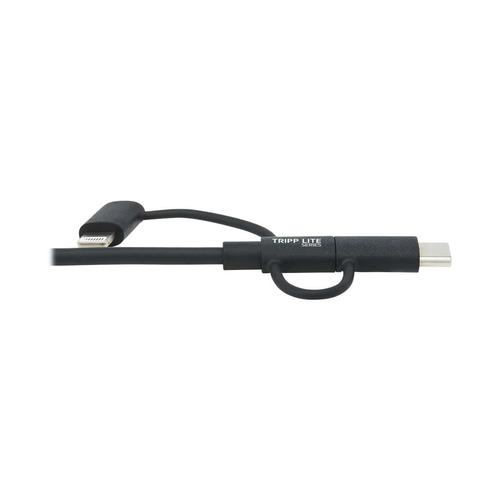 Tripp Lite series M101-006-LMC-BK 1,83 m Lightning/Micro-USB/USB/USB-C Datentransferkabel - Cable for Computer, Notebook, 