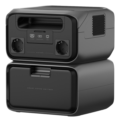 EcoFlow River 3 Max Plus. Battery technology: Lithium Iron Phosphate (LiFePO4), Charging source: AC, Cigar lighter, Solar,