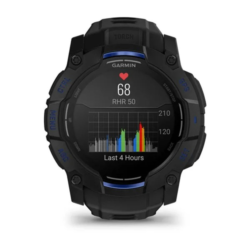 Garmin Instinct 3. Display diagonal: 3.3 cm (1.3"), Display technology: AMOLED, Display resolution: 416 x 416 pixels. GPS 