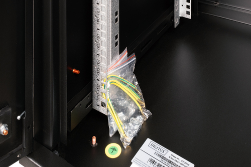 DIGITUS Professional Unique 20U Wandmontierbar Rackschrank für LAN-Schalter, Patchfeld - 482,60 mm Rack Width - Schwarz - 