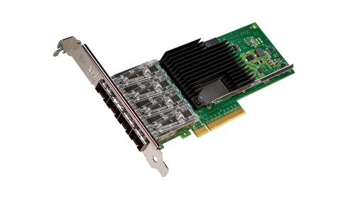 Intel 700 X710-DA4 10Gigabit Ethernet Card for Server - 10GBase-LR, 10GBase-SR, 1000Base-SX - SFP+ - Plug-in Card - PCI Ex