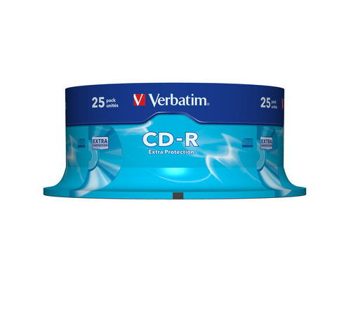 CDR 80MIN 700MB 52X EXTRA PROTECTION 25PK SPINDEL