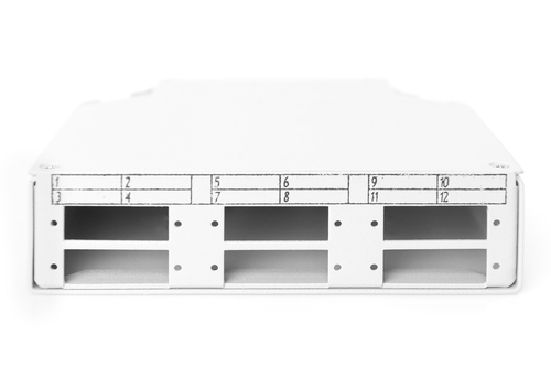 Digitus Din Rail Distribution Box. Connector type: SC, Product colour: Grey. Width: 125 mm, Depth: 130 mm, Height: 35 mm. 