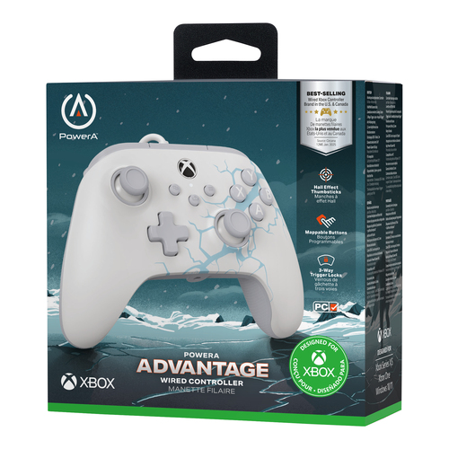 PowerA Advantage Wired Controller for Xbox Series X|S - Arctic Ice. Device type: Gamepad, Gaming platforms supported: PC, 
