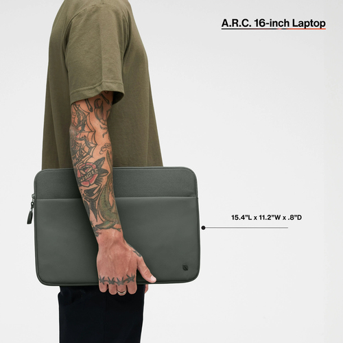 Incase A.R.C. Estojo de transporte (Manga) para 40,6 cm (16") Apple Notebook - Resistente à água - Poliéster Corpo - Polié