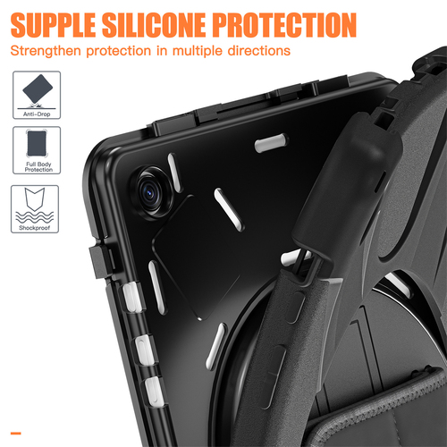 MAXCases Shield Carrying Case for 27.9 cm (11") Samsung Galaxy Tab A11+ Tablet - Black - Shoulder Strap, Hand Strap