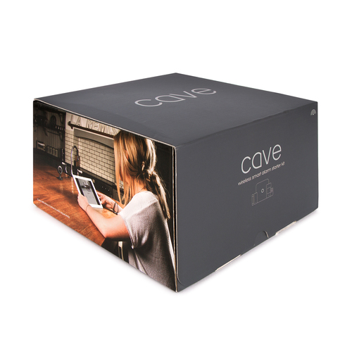 Veho Cave Smart Home Starter Kit. Product colour: Black, Alert notification type: SMS, Operating frequency: 433.92 MHz. Ce