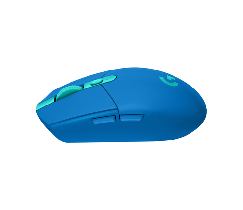 Logitech LIGHTSPEED G305 Gaming Mouse - Wi-Fi - USB - Optical - 6 Button(s) - Blue - Wireless - 12000 dpi