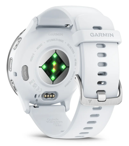 Garmin Venu 3 Smart Watch - 45 mm Case Height - 45 mm Case Width - Silver, Whitestone Case Color - Whitestone Band Color -