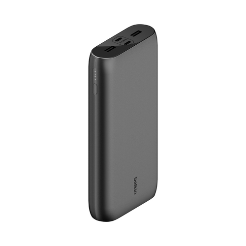 Belkin BoostCharge Stromspeicher - Schwarz - für Smartphone, iPhone, Tablet-PC, Kopfhörer, USB Typ C Gerät - 26000 mAh - 3