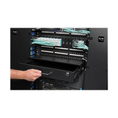 Tripp Lite SRDRAWER2U SmartRack 2U Locking Rack-Mount Storage Drawer. Type: Rack cabinet, Housing material: Steel, Product