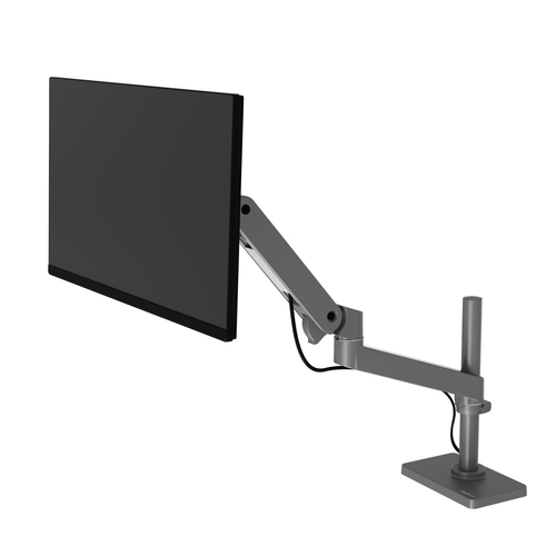 Ergotron Mounting Arm for Monitor, Display, LCD Display - Dark Grey - Height Adjustable - 1 Display(s) Supported - 86.4 cm