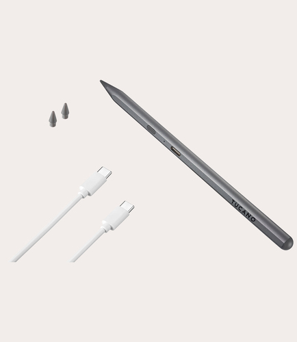 TUCANO Stift Pencil für alle Apple iPads seit 2018, 50 Std grau