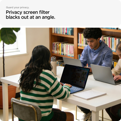 Spigen Safe View MacBook Neo 13-inch Privacy Screen Protector. Maximum screen size: 33 cm (13"), Suitable for: Laptop, Typ