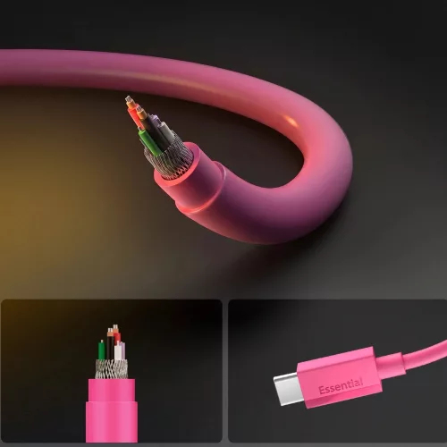 Spigen EB6010CC. Cable length: 1 m. Connector 1: USB C, Connector 2: USB C, Maximum data transfer rate: 0.48 Gbit/s, Produ