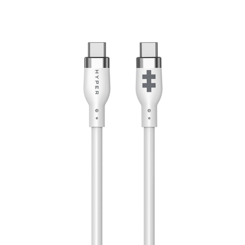 Hyper HyperJuice HJ4011WHGL 1.50 m USB-C Data Transfer Cable - Cable for USB Charger, USB Device, MacBook, iPhone - First 