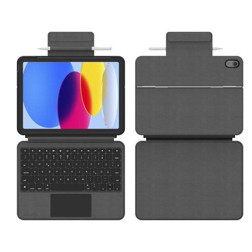 4smarts SolidSmart Tastatur/Cover (Folie) für 27,7 cm (10,9 Zoll) bis 27,9 cm (11 Zoll) Apple iPad (10. Generation), iPad 