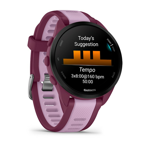 Garmin Forerunner 165 Music. Dimensioni diagonale schermo: 3,05 cm (1.2"), Tecnologia display: AMOLED, Risoluzione del dis