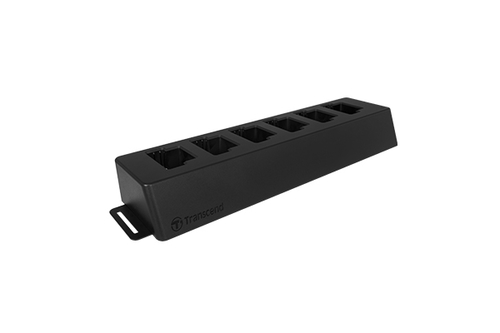 Transcend Dock Cradle für Kamera - Ladefunktion - Synchronisierfähigkeit - USB 3.0 - 6 x USB