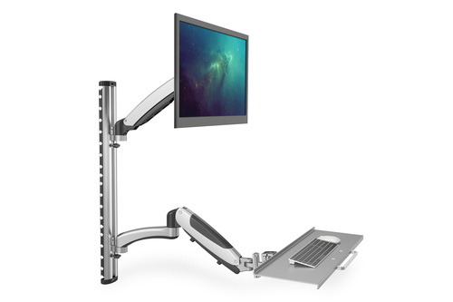 Digitus Workstation (monitor, keyboard, mouse) Wall Mount. Maximum weight capacity: 8 kg, Minimum screen size: 43.2 cm (17