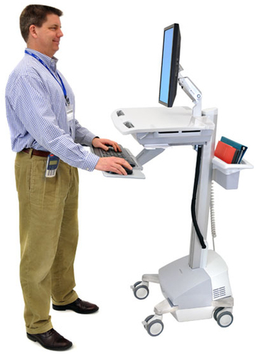 Ergotron SV42-6201-C. Type: Multimedia cart, Product colour: Aluminium, Grey, White, Recommended usage: Flat panel. AC inp