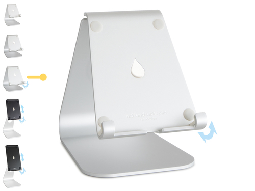 Rain Design mStand Tablet-PC-Ständer - Bildschirmgröße: Bis zu 33 cm (13 Zoll) - 18,3 cm Höhe x 17 cm Breite x 11,9 cm Tie