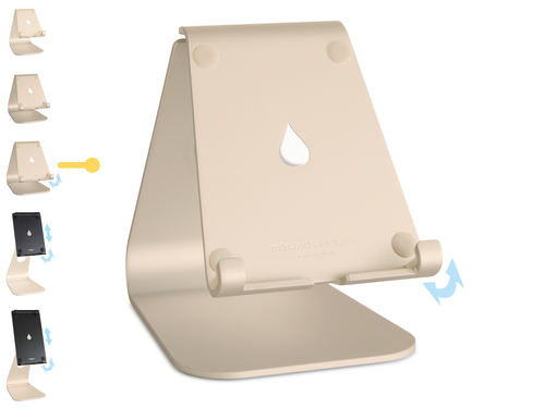 Rain Design mStand Notebook-Halter - 149,9 mm x 254 mm x 236,2 mm x - Anodisiertes Aluminium - 1 / Hülle - Golden
