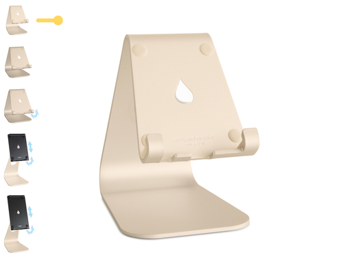 Rain Design mStand Tablet-PC-Ständer - Bildschirmgröße: Bis zu 20,3 cm (8 Zoll) - Aluminium - Golden