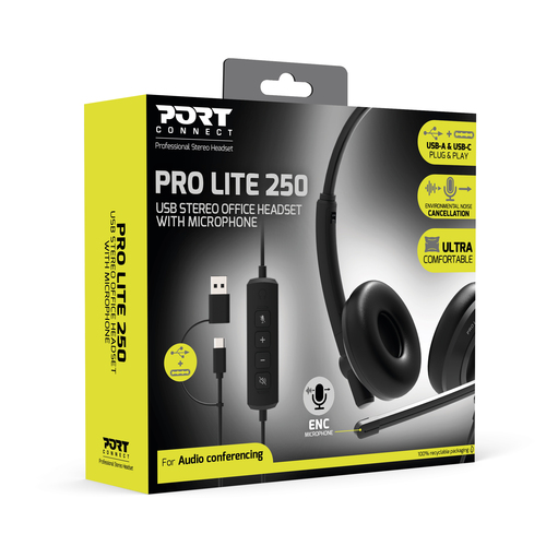 Port Designs PORT Connect 912005. Product type: Headset. Connectivity technology: Wired. Recommended usage: Calls/Music. H