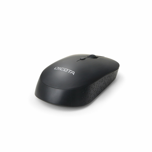 Dicota SILENT V2 Maus - Funkfrequenz - USB - Optisch - 3 Taste(n) - Schwarz - Kabellos - 2,40 GHz - 1600 dpi Auflösung - S