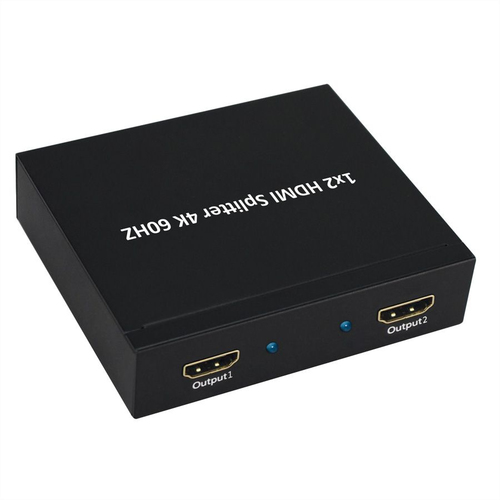 Value 2-Wege HDMI-Splitter - Schwarz - 4096 x 2160 - 1 x HDMI Ein - 2 x HDMI Aus