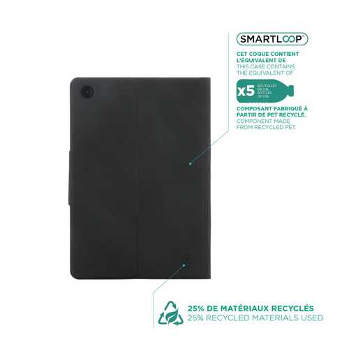 MOBILIS Element Tastatur/Cover (Folie) für 27,9 cm (11 Zoll) Samsung Galaxy Tab A9+ Tablet - Schwarz - Polyethylenterephth