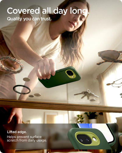 Spigen Nano Pop Case for Google Pixel 10a Smartphone - Avo Green