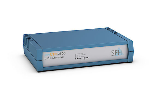SEH myUTN-2500 Device Server - Verdrilltes - 1 x Netzwerk (RJ-45) - 3 x USB - 10/100/1000Base-T - Gigabit-Ethernet