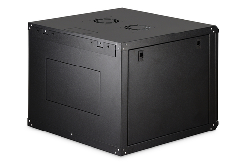 Digitus Dynamic Basic 9U Wandmontierbar Rackschrank für LAN-Schalter, Patchfeld - 482,60 mm Rack-Breite x 459 mm Regaltief