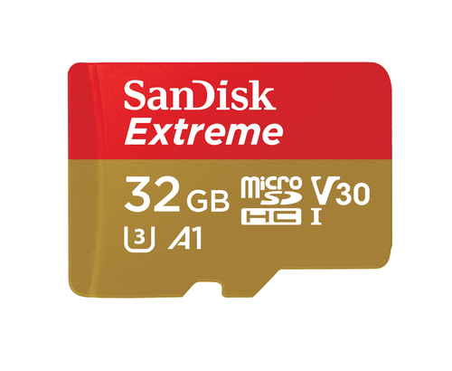 SanDisk Extreme 32 GB UHS-I microSDHC - 90 MB/s Read