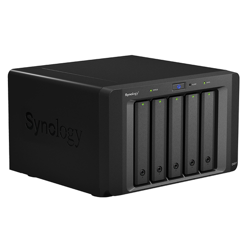Synology DX517 Laufwerksgehäuse - eSATA Host Interface Extern - 5 x HDD unterstützt - 5 x Gesamtschacht - 5 x 2,5"/3,5" Sc