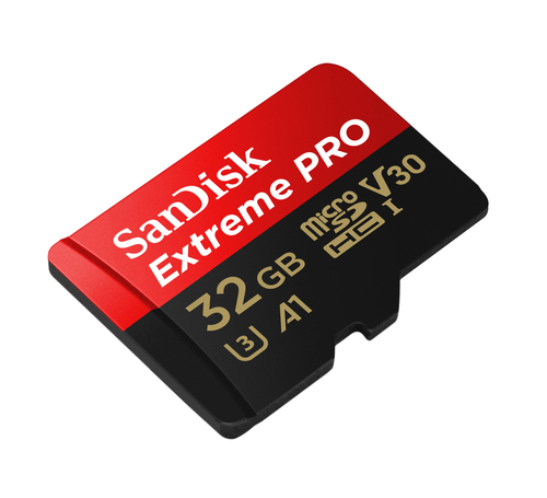 SanDisk Extreme Pro. Capacidade: 32 GB, Tipo de flash card: MicroSDHC, Classe de memória flash: Classe 10, Tipo de memória