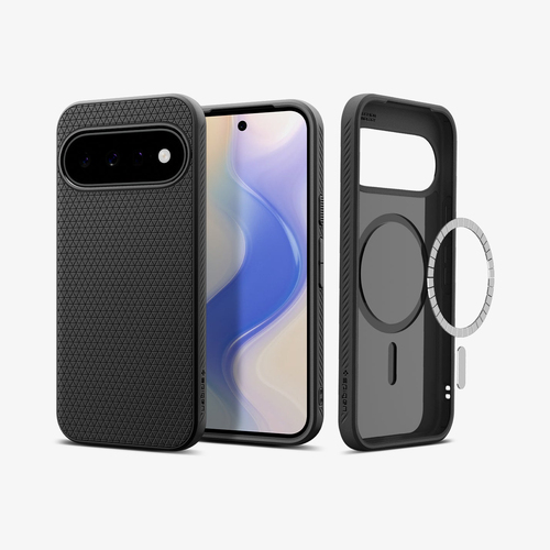 Spigen Liquid Air Case for Google Pixel 11 Smartphone - Matte Black - Wireless Charging Compatible