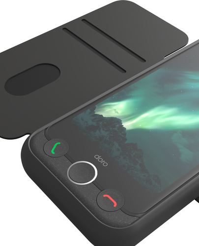 Doro Carrying Case (Wallet) Doro Aurora A10, Aurora A11 Smartphone - Graphite - Bump Resistant, Blemish Resistant, Damage 