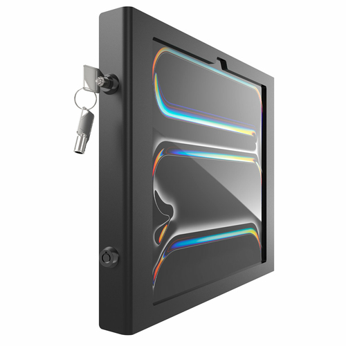 iPad Pro M4 13" (2024), Apex Secured Enclosure Wall Mount - Black - iPad Pro M4 13" (2024), Apex Secured Enclosure Wall Mo