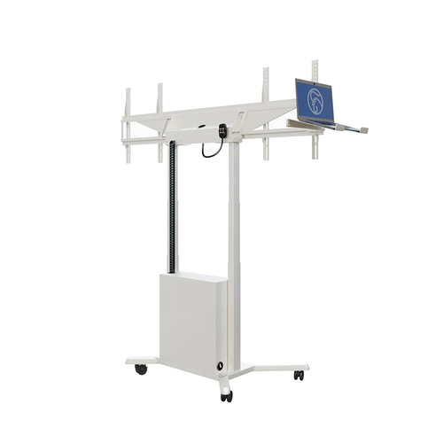 HAGOR Lift für Display - Weiß - Querformat - Höhenverstellbar - 2 Unterstützte(r) Display(s)Bildschirmgröße: 116,8 cm bis 