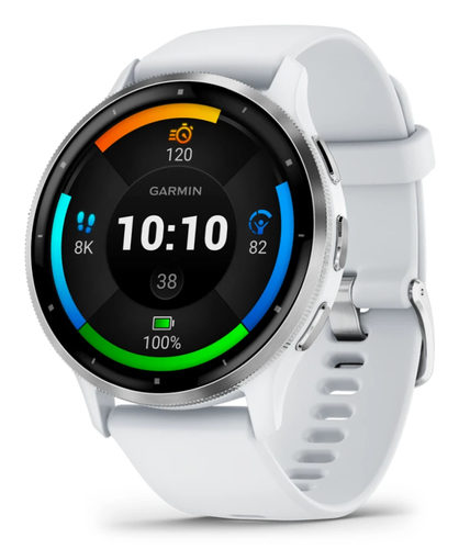 Garmin Venu 3 Smart Watch - 45 mm Case Height - 45 mm Case Width - Silver, Whitestone Case Color - Whitestone Band Color -