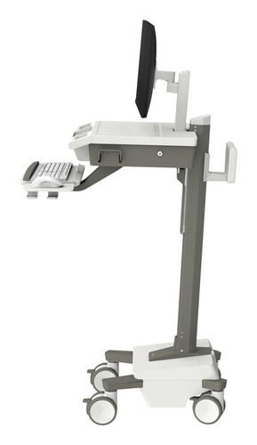 Ergotron Mosaic Medical Trolley - TAA Compliant - 19.50 kg Load Capacity - 4 Casters - 127 mm Caster Size - 61 cm (24") Sc