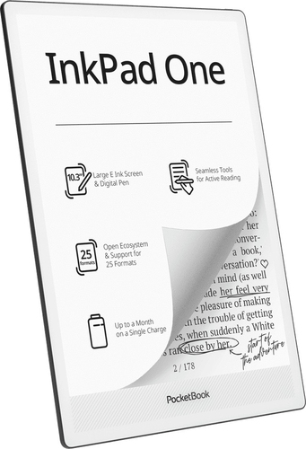 Lettore di testo digitale PocketBook InkPad One - Nero opaco - 32 GB Flash - 26,2 cm (10,3") Display - Touchscreen - 1404 