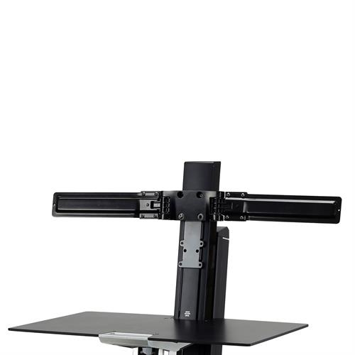 Ergotron Dual Monitor Double-Hinged Bow. Maximum weight capacity: 6.4 kg, Maximum screen size: 63.5 cm (25"). Product colo