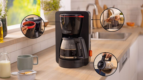 Coffee Maker Bosch TKA3M133 1200 W - Nero - 1,40 L - Vetro Carafe