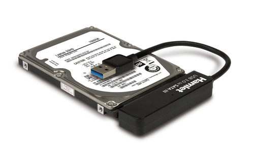 Hamlet Adattatore USB 3.0 5 Gbps per Hard Disk SATA III con Box per Hard Disk senza viti. Permette di collegare un Hard Di